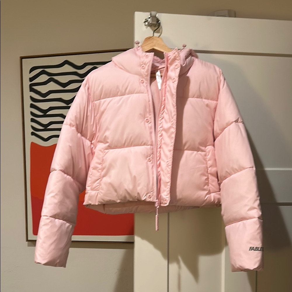 Fabletics Essential Cropped Hooded Puffer size S